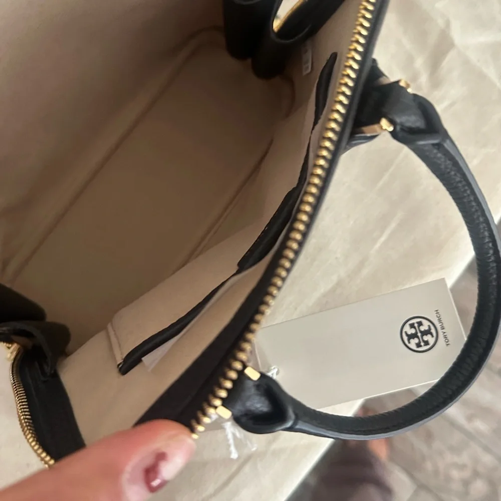 Tory Burch Mini Leather Swing Crossbody Bag ~NWT~ Black